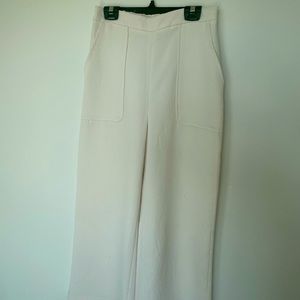 Babaton Ivory wide leg pants